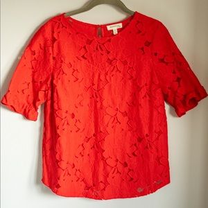 Women’s Monteau Red Blouse Size XL